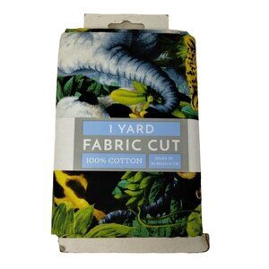 Jungle Scene 1 Yard Precut Cotton Fabric Square 36 x 44 Inches